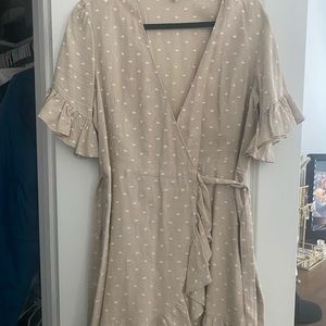 Linen Wrap Dress